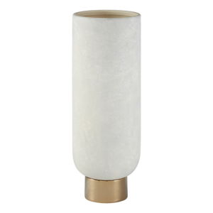 Váza z kameniny v bielo-zlatej farbe Premier Housewares Callie, výška 32 cm