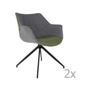 Sada 2 sivo-zelených stoličiek Zuiver Doulton