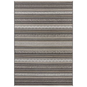 Čierno-hnedý koberec vhodný aj do exteriéru Elle Decor Bloom Rodez, 160 × 230 cm