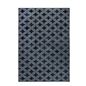 Tmavomodrý koberec White Label Feike, 160 × 230 cm