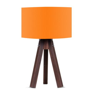 Stolová lampa s oranžovým tienidlom Kate Louise Kahve