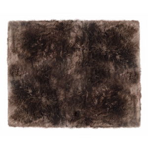 Sivohnedý koberec z ovčej kožušiny Royal Dream Zealand, 130 x 150 cm
