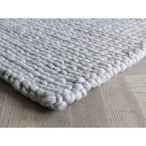 Pieskovohnedý pletený vlnený koberec Wooldot Ball rugs, 100 x 150 cm