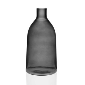 Sivá sklenená váza Versa Prahna, výška 29 cm