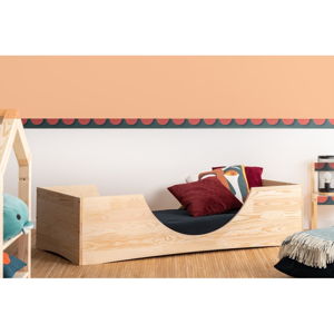 Detská posteľ z borovicového dreva Adeko Pepe Bork, 80 x 200 cm
