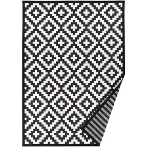 Čierno-biely vzorovaný obojstranný koberec Narma Viki, 70 × 140 cm