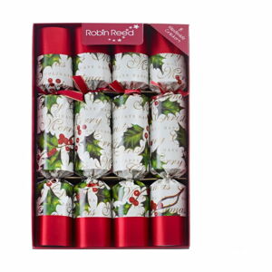 Súprava 8 vianočných crackerov Robin Reed Bow & Berries