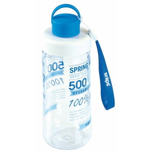 Modrá fľaša na vodu Snips Decorated, 500 ml