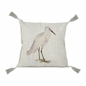 Vankúš Linen Borlas Flamingo, 45 × 45 cm