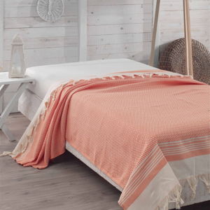 Prikrývka na posteľ Hasir Orange, 200x240 cm