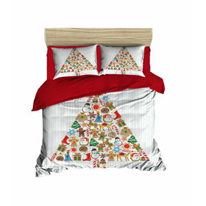Vianočné obliečky na dvojlôžko s plachtou Marisa, 160 × 220 cm