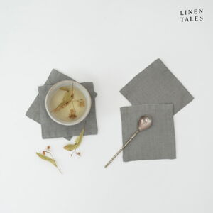 Khaki látkové tácky v súprave 4 ks Khaki – Linen Tales