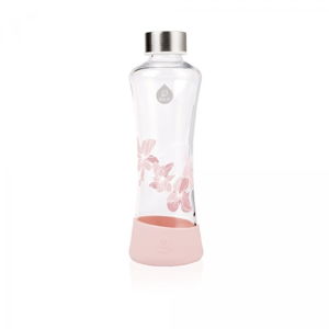 Ružová sklenená fľaša Equa Urban Jungle Magnolia, 550 ml