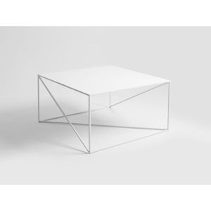 Biely konferenčný stolík CustomForm Memo, 100 × 100 cm
