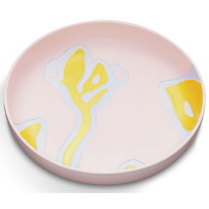 Ružový kameninový tanier Kähler Design Fiora, ⌀ 28 cm