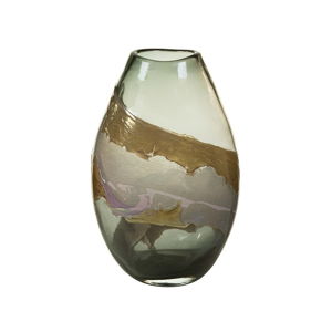 Ručne vyrábaná krištáľová váza Santiago Pons Crystal, výška 35 cm