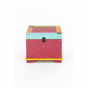 Úložný box z akáciového dreva WOOX LIVING India Colore