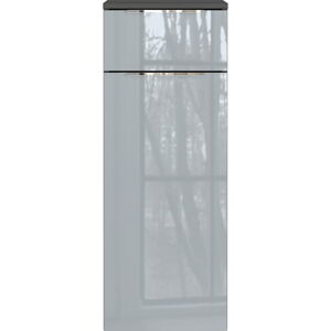 Sivá vysoká/závesná kúpeľňová skrinka 36x93 cm Vasio – Germania