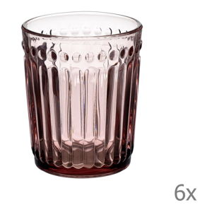 Sada 6 fialových pohárov na whiskey InArt Purple, 227 ml