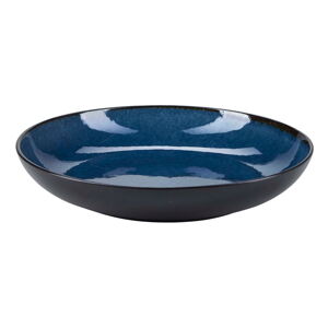 Modrý kameninový tanier Bahne & CO Birch, ø 23,5 cm