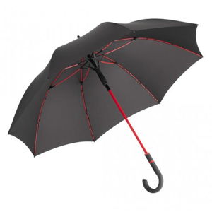 Čierny dáždnik s červenými detailmi Ambiance Fare Proof