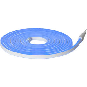 Modrá vonkajšia svetelná reťaz Best Season Rope Light Flatneon, dĺžka 500 cm