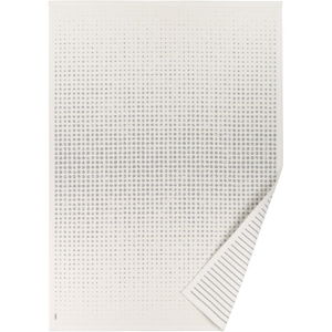 Biely vzorovaný obojstranný koberec Narma Helme, 70 × 140 cm