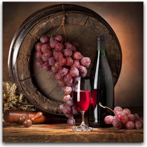 Obraz Styler Glasspik Wine IV, 30 × 30 cm