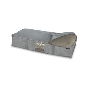 Sivý úložný box pod postel Domopak Stone, 95 x 45 cm