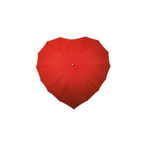 Červený golfový dáždnik v tvare srdca Ambiance Heart, ⌀ 107 cm