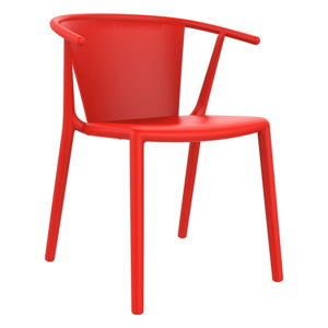 Sada 2 záhradných stoličiek v červenej farbe Resol Steely