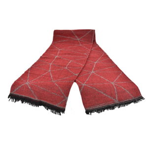 Červený dámsky šál s prímesou bavlny Dolce Bonita Sky, 170 × 90 cm