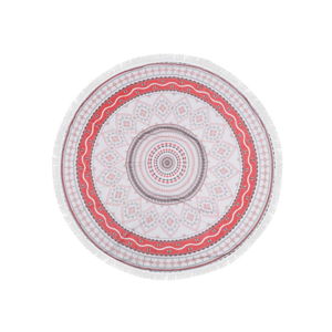 Farebná plážová osuška zo 100% bavlny Circles, ⌀ 150 cm