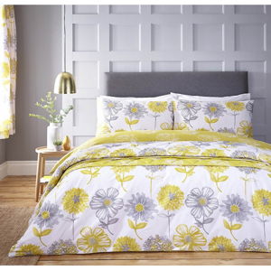 Žltý pléd na posteľ Catherine Lansfield Easy, 220 × 230 cm