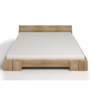Dvojlôžková posteľ z bukového dreva Skandica Vestre, 200 × 200 cm