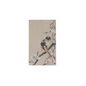 Plagát z ručne vyrábaného papiera BePureHome Pinktails, 35 × 25 cm