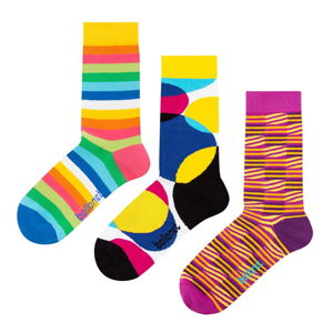 Set 3 párov ponožiek Ballonet Socks Stripy v darčekovom balení, veľkosť 41 - 46
