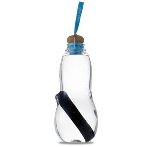 Modrá filtračná fľaša Black Bloom Eau Good s aktívnym uhlím, 800 ml