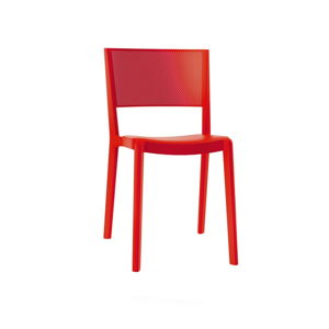 Sada 2 záhradných stoličiek v červenej farbe Resol Spot