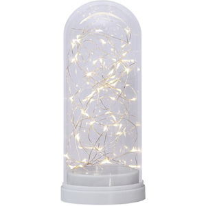 Biela svetelná LED dekorácia Best Season Glass Dome