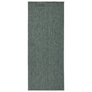 Tmavozelený obojstranný koberec Bougari Miami, 80 × 350 cm