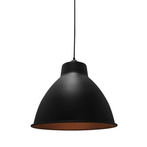 Čierne stropné svietidlo LABEL51 Dome