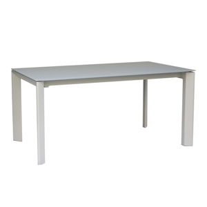 Sivý rozkladací jedálenský stôl sømcasa Tamara, 160 × 90 cm