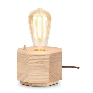 Stolová lampa z dubového dreva Citylights Kobe One