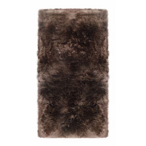 Sivohnedý koberec z ovčej kožušiny Royal Dream Zealand, 140 x 70 cm