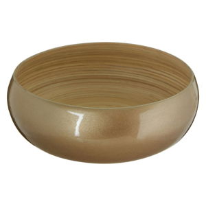 Bambusová miska v zlatej farbe Premier Housowares, ⌀ 30 cm