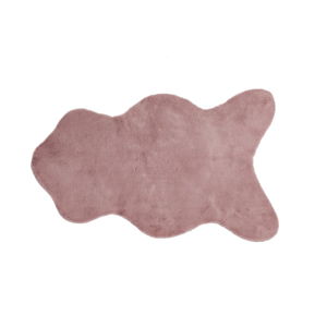 Ružová umelá kožušina Tiseco Home Studio Rabbit, 60 × 90 cm