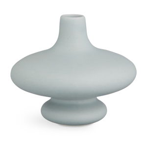 Modrosivá keramická váza Kähler Design Kontur, výška 14 cm