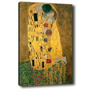 Obraz Tablo Center Klimt Kiss, 70 × 50 cm