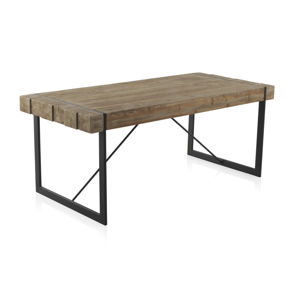 Jedálenský stôl s kovovými nohami Geese Robust, 200 x 90 cm